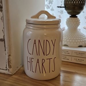 Rae Dunn Valentine's Day candy hearts canister
